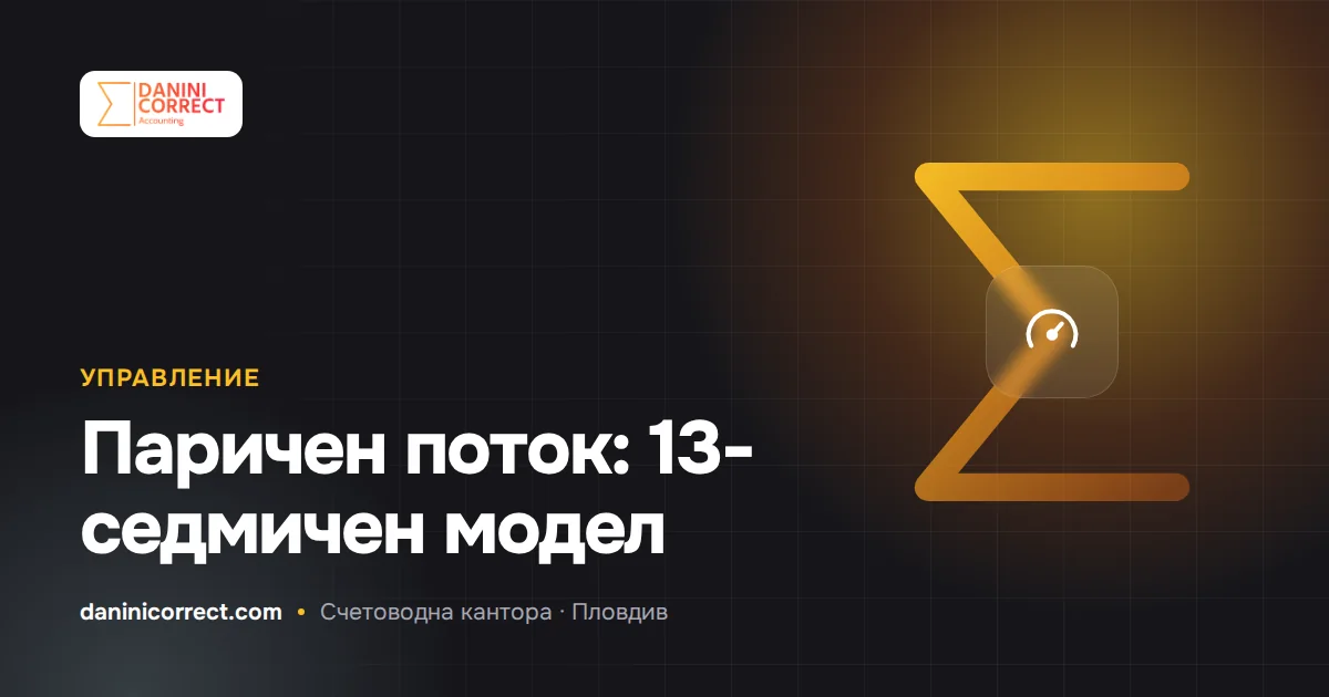 Паричен поток за малкия бизнес: 13-седмичен модел, в който данъците са вътре